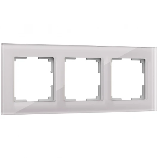 W0031117 Рамка на 3 поста Favorit (дымчатый,стекло) Werkel W0031117 (a050896)