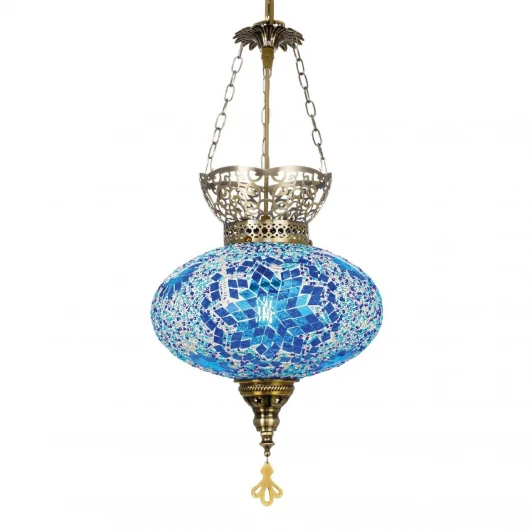 CL419126 Подвесной светильник с подвесками Citilux Каир CL419126 Мозайка синяя