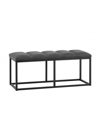 УТ000036874 Банкетка Stool Group Хостен 2 велюр тёмно-серый УТ000036874