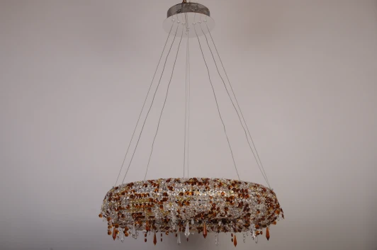 L.8301-8 BROWN Подвесная люстра Abrasax L.8301-8 BROWN (220V, на тросе, круглые)