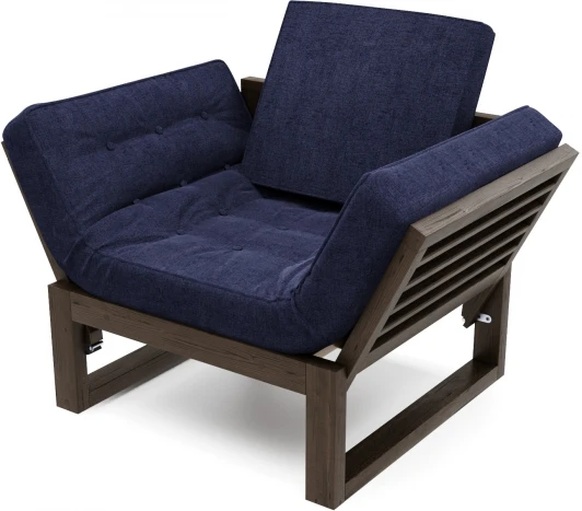 221093 Кресло Arsko Балтик венге синяя рогожка