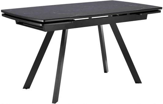 00-00068778 Стол DikLine UK120 Керамика Черный мрамор,подстолье черное,опоры черные