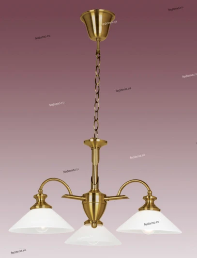 P-809/3A antique brass Потолочная люстра N-Light P-809 P-809/3A antique brass