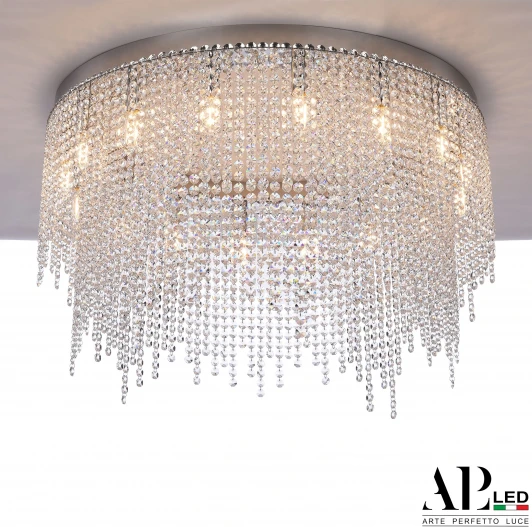 SH02.73.D.Ni.E14.PK Потолочная люстра хрустальная APL LED Sicilia SH02.73.D.Ni.E14.PK