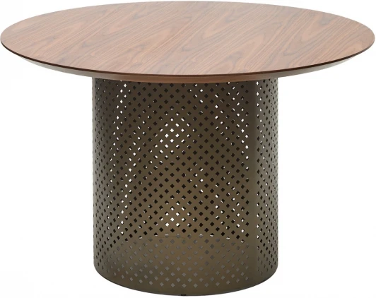 632M05552 Стол RAFAEL 120 Орех 3001 МДФ / Бронза, ®DISAUR