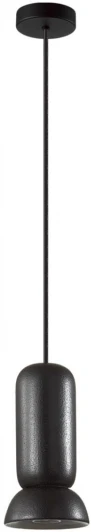 5054/1D Подвесной светильник Odeon Light Kerama 5054/1D PENDANT черный/металл/керамика GU10 LED 4W (220V, на проводе, круглые)
