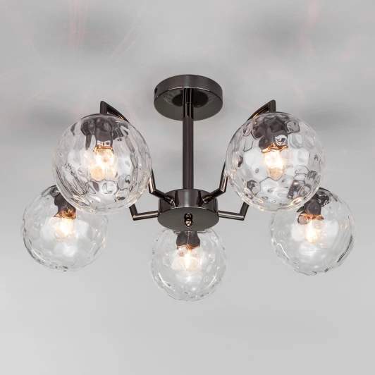 30178/5 черный жемчуг Потолочная люстра Eurosvet 30178/5 черный жемчуг