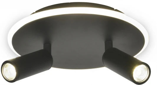 20046SMA/02LED BK Настенно-потолочный светодиодный светильник 20046LED 20046SMA/02LED BK 28Вт, металл/акрил, черный