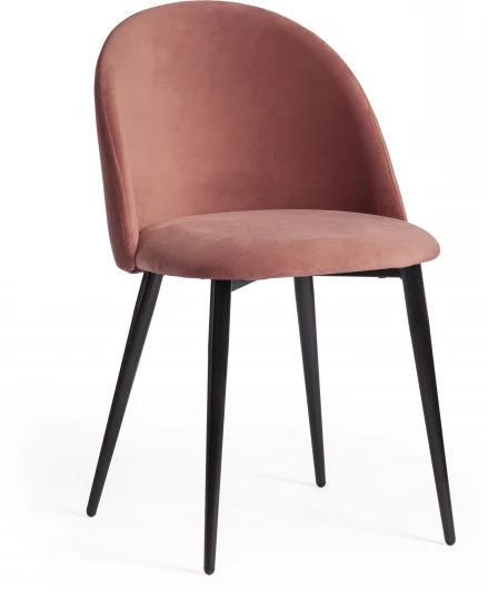 15347 Стул MONRO (mod. 710) / 1 шт. в упаковке (Ткань,Металл /Коралловый,Черный)