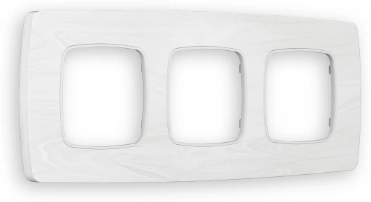 OF940103 Рамка Ambrella Volt OMEGA Opera (Белый мрамор) 3-ая OF940103