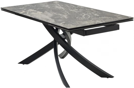 614M05696 Стол M-City ESTEBIO 160 KL-176, итальянская керамика/ черный каркас