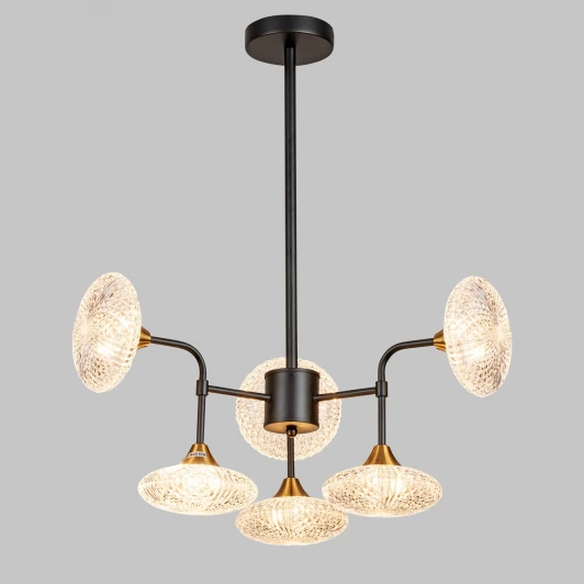 MD.1232-6-P-BK+AGD Потолочная люстра на штанге Imex MD.1232-6-P-BK+AGD