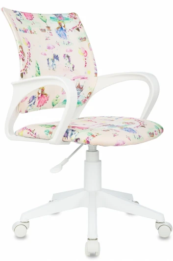 BUROKIDS 1 W-PRINCES Кресло детское Бюрократ Burokids 1 W мультиколор принцесски крестов. пластик пластик белый