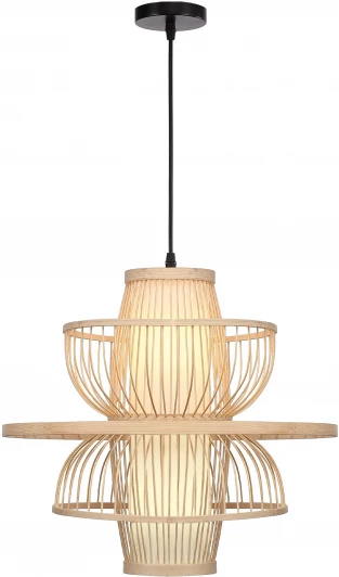 SL6241.513.01 Подвесной светильник ST Luce Alma SL6241.513.01 Древесный/Белый E27 1*40W (220V, на проводе)