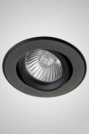 AM04 BK Встраиваемый точечный светильник под гипсокартон AM Group AM12 AM04 BK (220V, круглые)