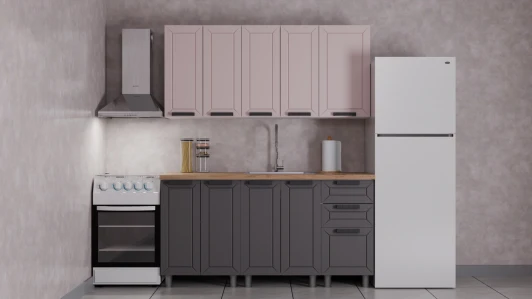 Н00240398 ГК Аленушка 1,6м Лилия Кашемир/Сталь,скоба черный,черный