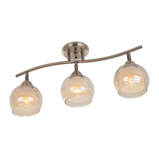 844/3PF-Oldbronze Настенно-потолочный светильник IDLamp Lia 844/3PF-Oldbronze