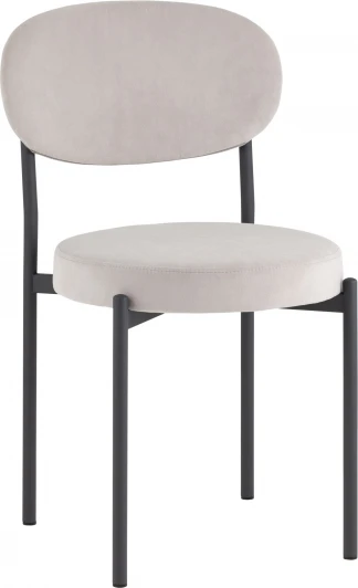 УТ000039449 Стул Бриф SN велюр светло-серый каркас антрацитовый муар Stool Group (арт.УТ000039449)