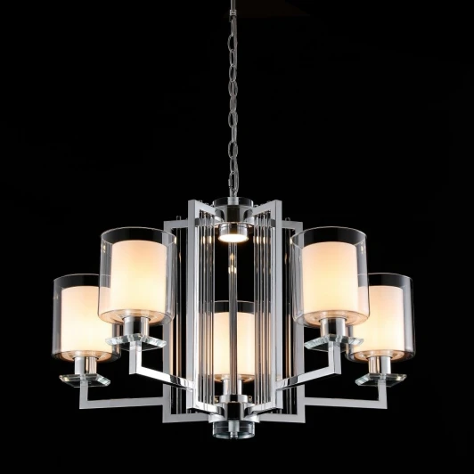 RM6201-5 CR+CL Подвесная люстра iLamp King RM6201-5 CR+CL (220V, на цепи)