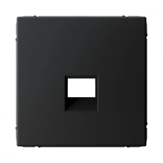 GAL001084 Накладка для компьютерной/телефонной розетки RJ-45/RJ-11 (карбон) Systeme Electric GAL001084