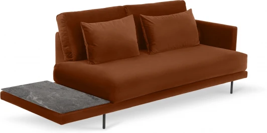 809990 Кушетка Ricadi ОГОГО (арт.809990), (Ткань/Терракотовый)