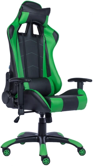 Lotus S9 Green Компьютерное кресло игровое Lotus S9 экокожа зеленый