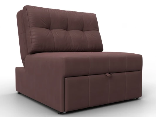 134946 Кресло-кровать Лига-107 (80) (ЛДСП,Брус,Фанера,Замша/Бордовый) Лига Диванов 134946