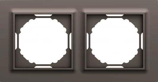 DEW21253 Рамка 2-я, Wave мокко Donel A07 DEW21253