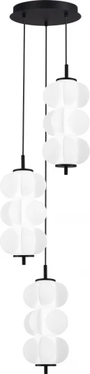 SL6121.403.03 Подвесной светильник ST Luce Talisman SL6121.403.03 Черный/Белый LED 3*8W 3000K (220V, на проводе)