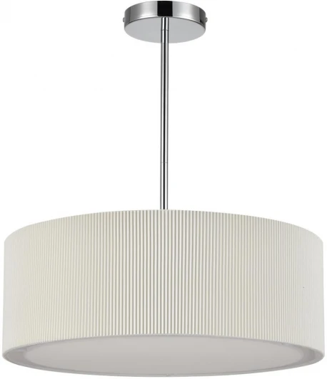 8110/5 Потолочная люстра на штанге Lumion Zigrisa 8110/5 хром/белый, металл/текстиль E14 5*40W 220V (круглые)