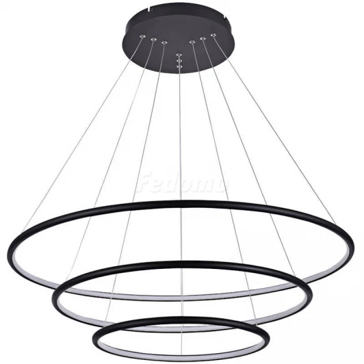 S111024/3R 110W Black In Люстра подвесная светодиодная Donolux, 3 плафона, 110W, черный с белым