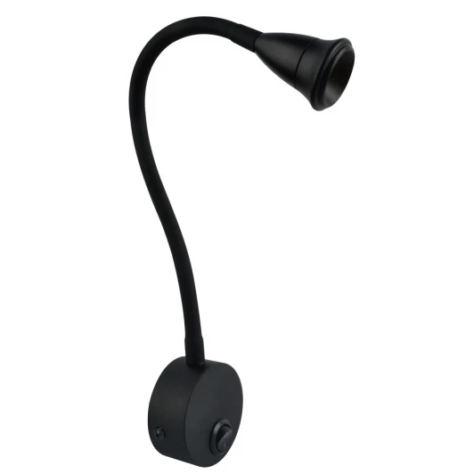 A7603AP-1BK Бра на гибкой ножке для чтения Arte Lamp Twist A7603AP-1BK (LED, 220V, выключатель)
