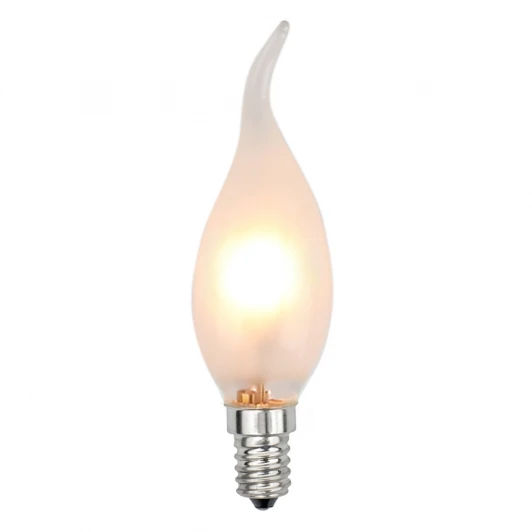 HCL-42/FR/E14 flame Лампочка галогенная свеча на ветру прозрачная E14 42W Uniel HCL-42/FR/E14 flame
