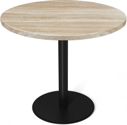 3923123903 Стол Sheffilton SHT-TU43/TT 80 МДФ черный муар/дуб сонома светлый