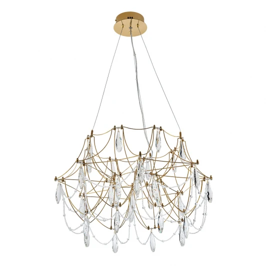 ML.5603.600P BS Подвесная люстра светодиодная хрустальная с пультом с регулировкой цветовой температуры Modelux MODELUX ML.5603.600P BS