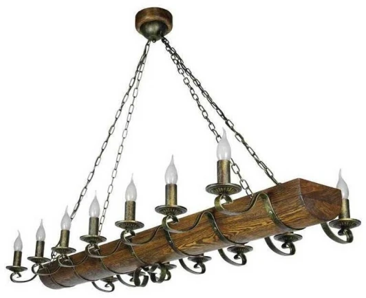 Ладья-14 патина Подвесная люстра Тарьсма Ладья-14 патина LDP14LRH140 (220V, на цепи, свеча)