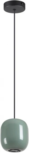 5053/1C Подвесной светильник Odeon Light Ovali 5053/1C PENDANT черный/зеленый/металл GU10 LED 4W (220V, на проводе)