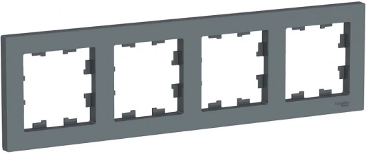 ATN000704 Рамка на 4 поста (грифель) Systeme Electric AtlasDesign ATN000704