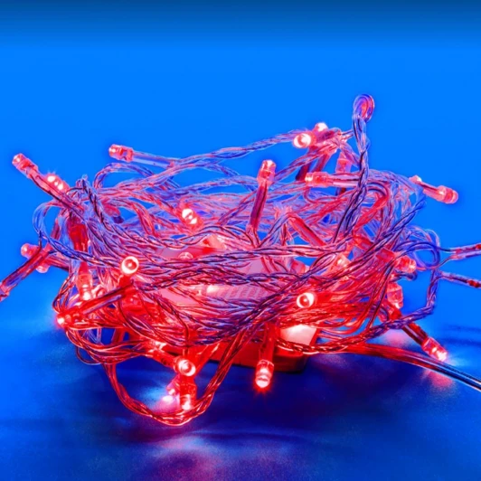 ULD-S1000-100/DTA RED IP20 Гирлянда светодиодная, 10м, 100 светодиодов, красный свет. ULD-S1000-100/DTA RED IP20