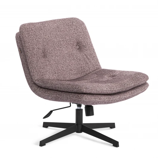 25434 Кресло лаунж Oslo/Осло крестовина, велюр/букле, VT shape wood rose Tetchair 25434