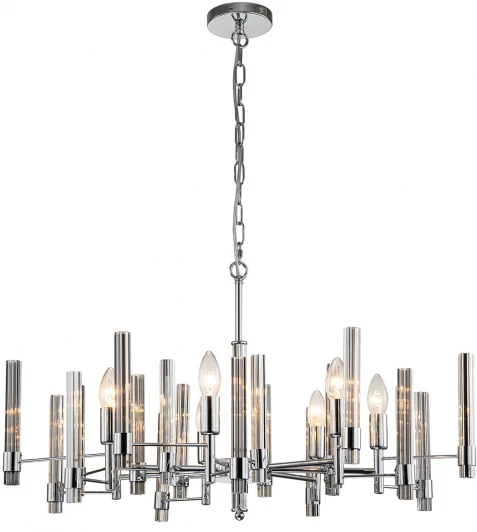 V000458 Подвесная люстра 11040/7P Chrome Indigo Favara V000458 (220V, на цепи)