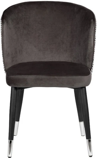 30C-1232F GR Стул велюр серый 54*57*80см с ч/б спинкой Garda Decor арт.30C-1232F GR