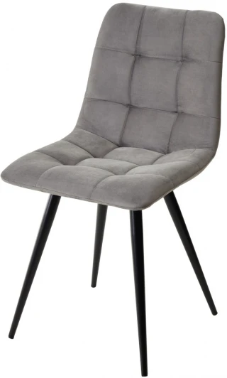 461MC04021 Стул CHILLI-Q светло-серый #26, велюр / черный каркас