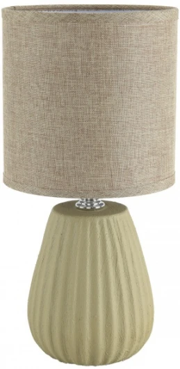 8160/1T Настольная лампа Lumion Asela 8160/1T бежевый, керамика/текстиль E14 1*40W 220V (выключатель, круглые)