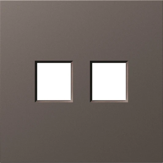 DS86953 Накладка 2-я для розеток RJ45,TV,SAT, мокко Donel S08 DS86953