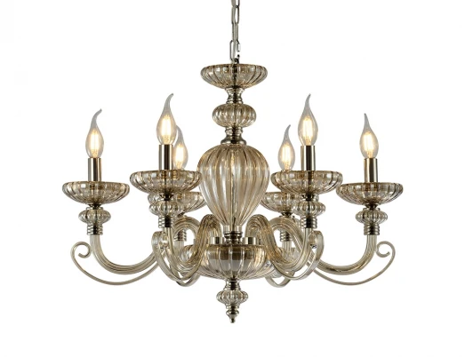 12806/C cognac Подвесная люстра Newport 12800 12806/C cognac (220V, на цепи, свеча)