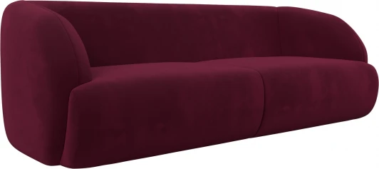 122196 Диван прямой Лига-041 (Бордовый/Микровельвет) Лига Диванов арт.122196