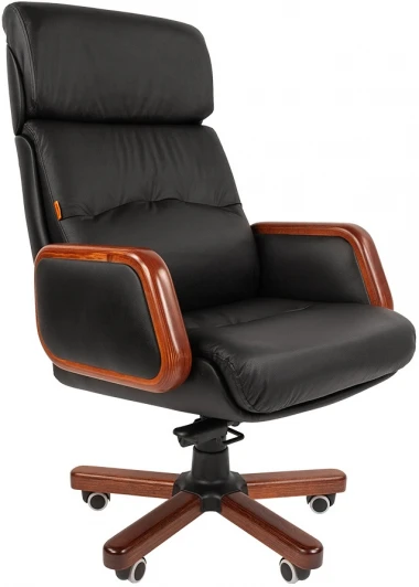 CHAIRMAN 417 Компьютерное кресло CHAIRMAN 417 (Металл,Дерево,Экокожа/Черный)