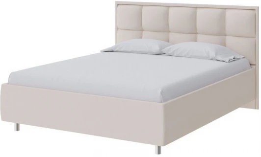 1908862 PROxSON Кровать Chessy без основания (Ткань: Рогожка Savana Milk (молочный)) 90x190