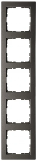 G1005Z Рамка на 5 постов (мокко) Jasmart G-Classic G1005Z